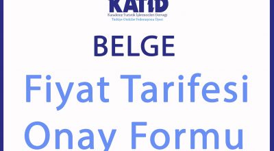 FİYAT TARİFESİ ONAY FORMU